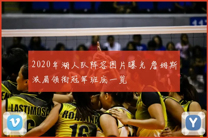 2020年湖人队阵容图片曝光 詹姆斯浓眉领衔冠军班底一览